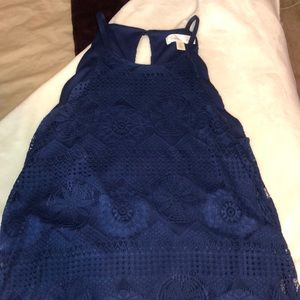 Navy blue lace dress from francesca’s